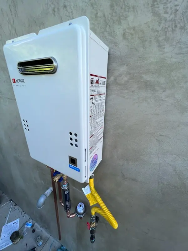 Tankless water heater installation for Oakwood homes